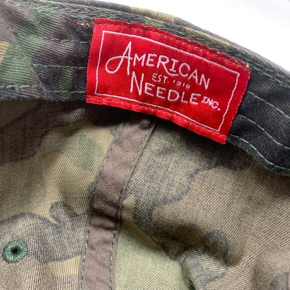 American Needle California Republic Dad Hat Strapback Cap Camo Camouflage OSFM - Picture 8 of 8